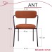 Стул Ant букле терракотовый