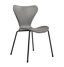 Стул Seven Style серый с чёрными ножками