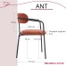Стул Ant букле терракотовый
