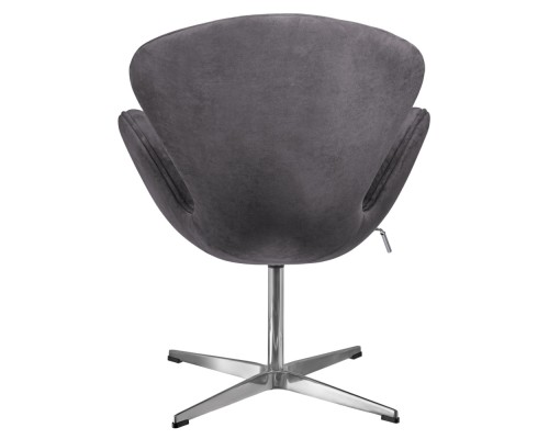 Кресло SWAN STYLE CHAIR тёмно-серый, искусственная замша