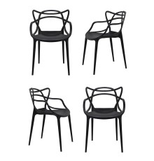 Комплект из 4-х стульев Masters чёрный