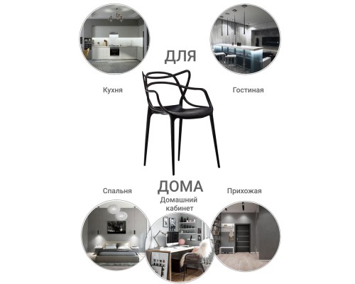 Комплект из 4-х стульев Masters чёрный