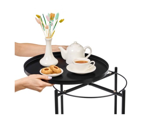 Кофейный столик Moon 45x51см, чёрный