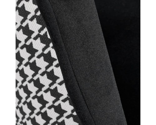 Стул полубарный Paola чёрный с жаккардом