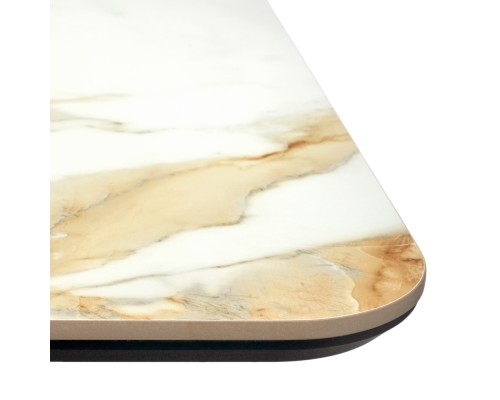 Стол Festa 140x85x77см, керамогранит Calacatte gold