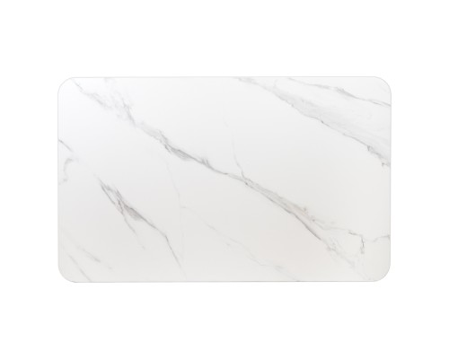 Стол Festa 140x85x77см, керамогранит белый мрамор