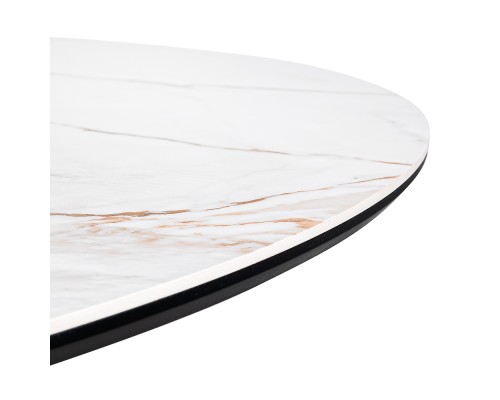 Стол BRAVO 140х85х77 см керамогранит Calacatta Matt