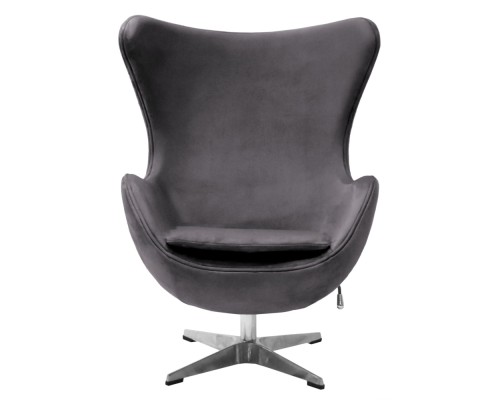 Кресло EGG STYLE CHAIR тёмно-серый, искусственная замша Кресло EGG STYLE CHAIR тёмно-серый, искусственная замша