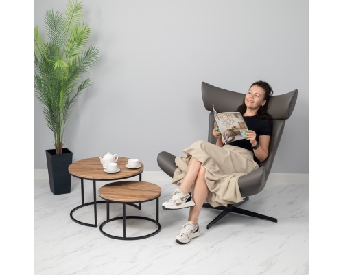 Кресло TORO латте, искусственная замша