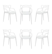 Комплект из 6-ти стульев Masters белый