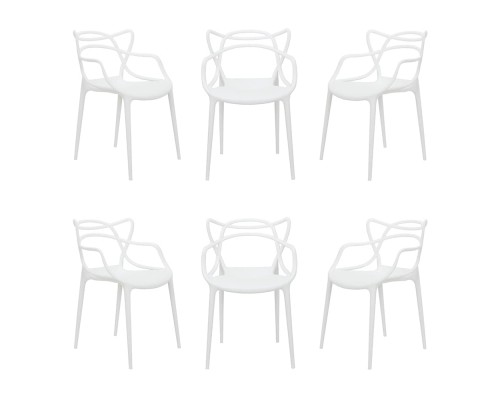 Комплект из 6-ти стульев Masters белый