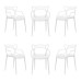 Комплект из 6-ти стульев Masters белый