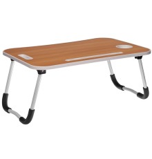 Стол складной с подстаканником «ЛАЙТ», 59,5x39,5x26,4см, мдф, металл, св. дерево, белый