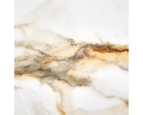 Стол Aura D110, керамогранит Calacatte gold мрамор, чёрный