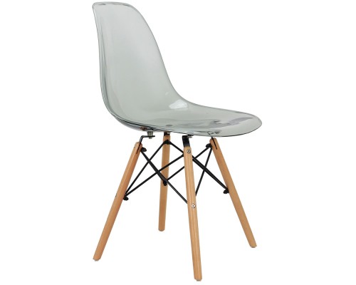 Стул Eames прозрачный серый