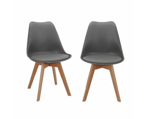 Комплект из 2-х стульев Eames Bon серый