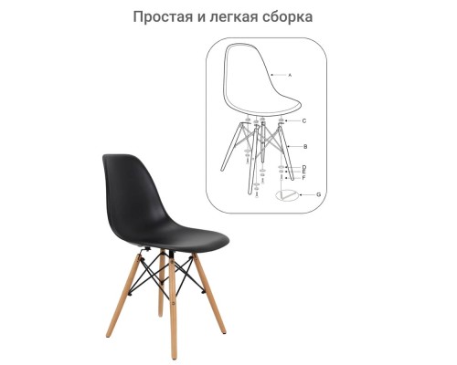 Стул Eames чёрный