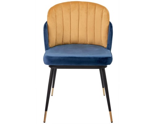 Стул Peki синий, горчичный