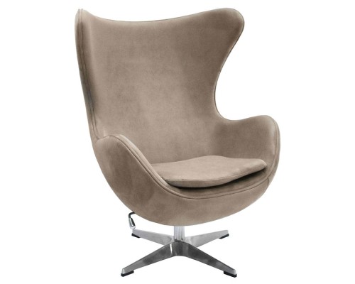 Кресло EGG STYLE CHAIR латте, искусственная замша FR 0647