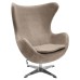 Кресло EGG STYLE CHAIR латте, искусственная замша FR 0647