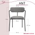 Комплект из 2-х стульев Ant букле серый