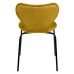 Комплект из 2-х стульев Seven Style горчичный велюр с чёрными ножками