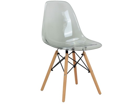 Стул Eames прозрачный серый