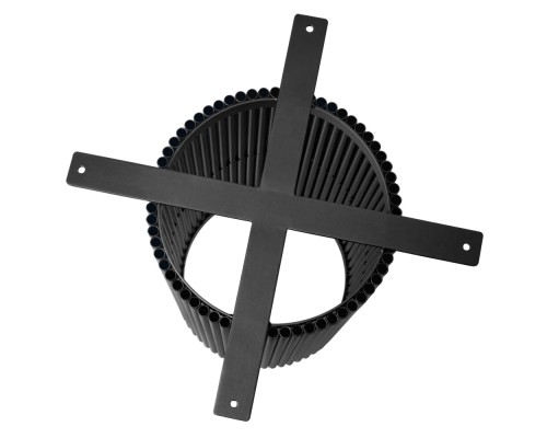 Стол Aura D110, керамогранит Calacatte gold мрамор, чёрный