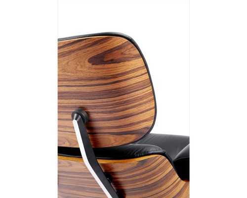 Кресло EAMES LOUNGE CHAIR и оттоманка EAMES LOUNGE CHAIR чёрные