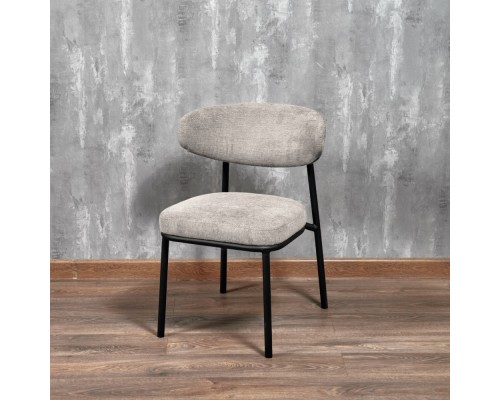Стул Lucas 2 латте шенилл с чёрными ножками