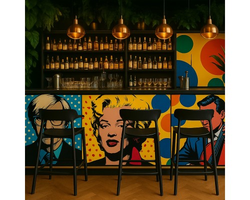 Комплект из 2-х стульев полубарных Forma, чёрный