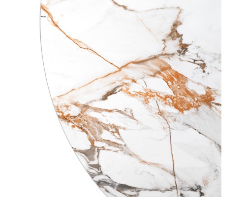 Стол BRAVO 140х85х77 см керамогранит Calacatta Matt