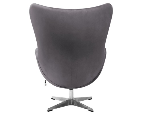 Кресло EGG STYLE CHAIR тёмно-серый, искусственная замша Кресло EGG STYLE CHAIR тёмно-серый, искусственная замша