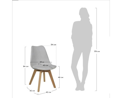 Комплект из 2-х стульев Eames Bon чёрный