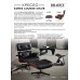 Кресло EAMES LOUNGE CHAIR и оттоманка EAMES LOUNGE CHAIR коричневые