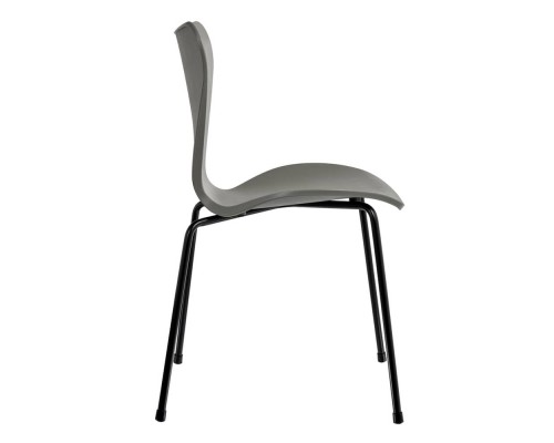 Комплект из 4-х стульев Seven Style серый с чёрными ножками