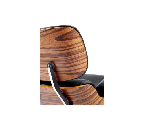 Кресло EAMES LOUNGE CHAIR и оттоманка EAMES LOUNGE CHAIR чёрные