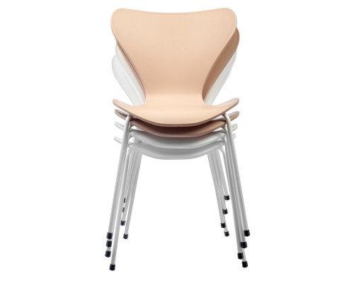 Стул Seven Style белый с белыми ножками