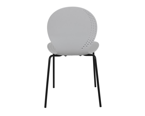 Комплект из 2-х стульев Wave серый с черными ножками