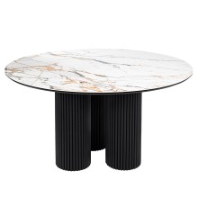 Стол BRAVO 140х85х77 см керамогранит Calacatta Matt