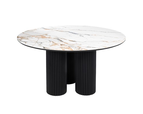 Стол BRAVO 140х85х77 см керамогранит Calacatta Matt