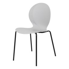 Комплект из 4-х стульев Wave серый с черными ножками