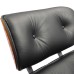 Кресло EAMES LOUNGE CHAIR и оттоманка EAMES LOUNGE CHAIR чёрные