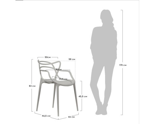 Комплект из 6-ти стульев Masters белый