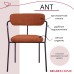 Стул Ant букле терракотовый