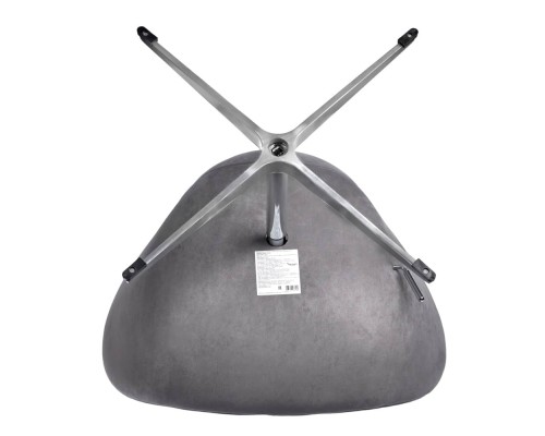 Кресло SWAN STYLE CHAIR серый, искусственная замша