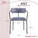 Комплект из 2-х стульев Ant серый