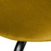 Комплект из 2-х стульев Seven Style горчичный велюр с чёрными ножками