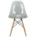 Стул Eames прозрачный серый