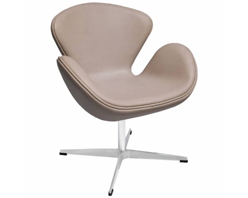 Кресло SWAN STYLE CHAIR латте, экокожа